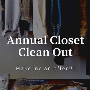Closet clean out! Make me an offer!
